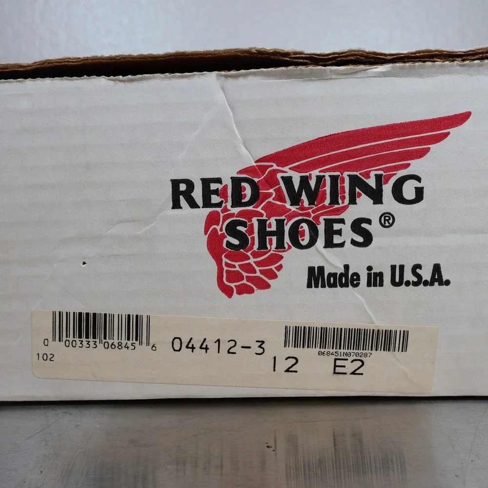 Red Wing 4412 Work Boots Mens 12 E2 Brown Leather Steel Toe Made in USA